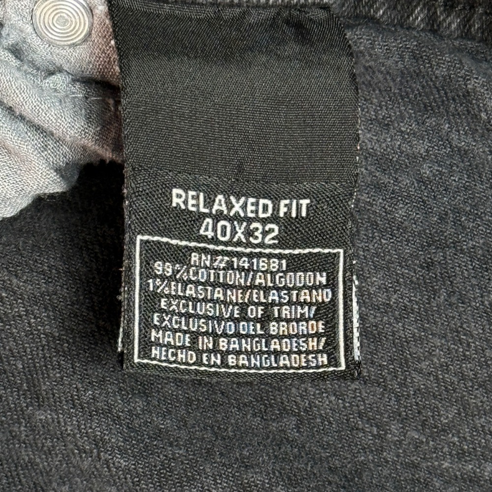 Mens Architect Jean Company Jeans | Waist 40 | Black Faded Straight Leg Denim - Picture 12 of 14